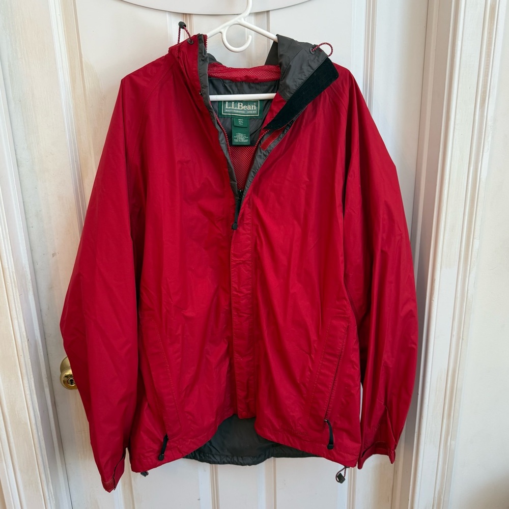L.L. Bean Men's Red Raincoat